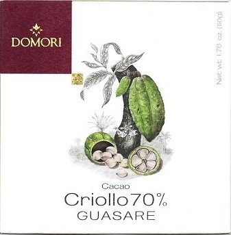 TAVOLETTA CRIOLLO CHUAO 70% 50 GR