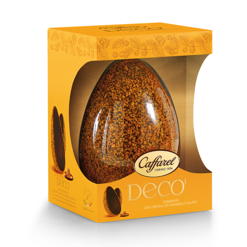 UOVA FONDENTE DECO' CRISTALLI DI CARAMELLO SALATO 455 GR