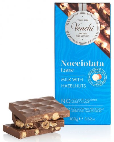 TAVOLETTA NOCCIOLATA LATTE NO ZUCCHERI AGGIUNTI 100 GR