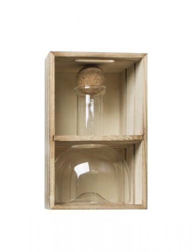 DECANTER AMPOLLA VETRO BOROSILICATO CON TAPPO SUGHERO 750 ML