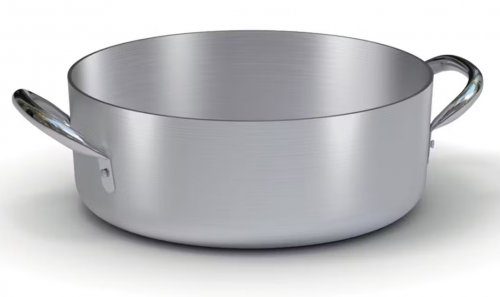 ART 6800 CASSERUOLA BASSA 2 MANIGLIE 28 CM IN ALLUMINIO