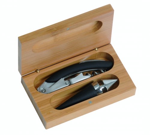 SET COFANETTO BAMBOO CON 2 ACCESSORI
