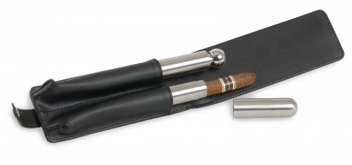 SET SIGARO E FIASCHETTA INOX