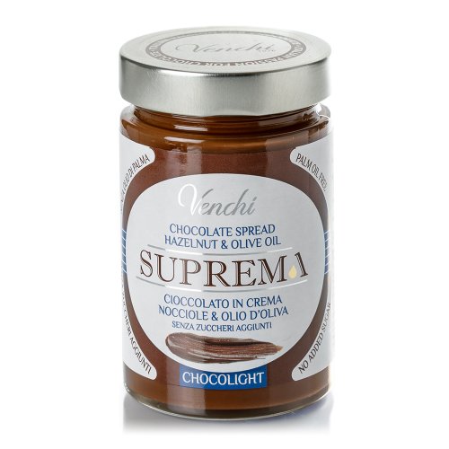 CREMA SPALMABILE CON CIOCCOLATO AL LATTE SUPREMA CHOCOLIGHT 300 GR