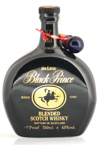 DE LUXE BLACK PRINCE BLENDED SCOTCH WHISKY 750 ML