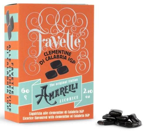 FAVETTE DI LIQUIRIZIA ALLE CLEMENTINE 60 GR