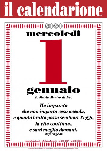 IL CALENDARIONE 2020