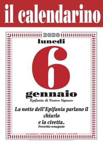 IL CALENDARINO 2020