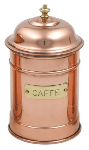 BARATTOLO TORNITO CAFFE IN RAME