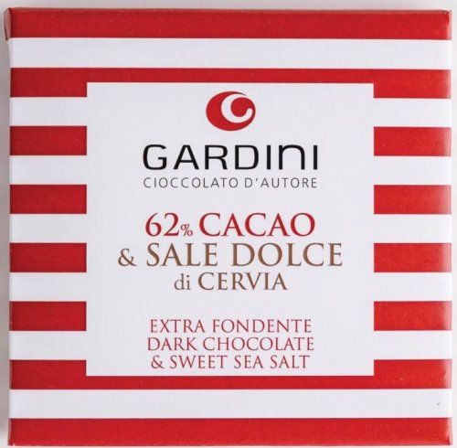 TAVOLETTA FONDENTE 62% CON SALE DI CERVIA 50 GR