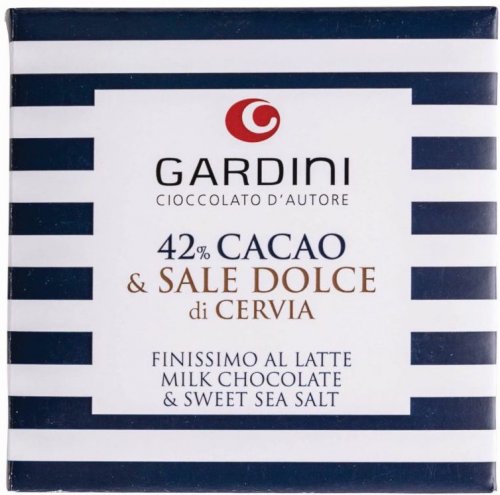 TAVOLETTA AL LATTE 38% CON SALE DOLCE DI CERVIA 50 GR