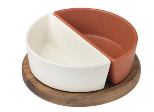 SET 2 CIOTOLE CON SUPPORTO LEGNO