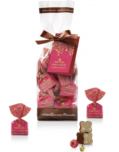 TARTUFI AL LAMPONE & PISTACCHIO SACCHETTO 200 GR