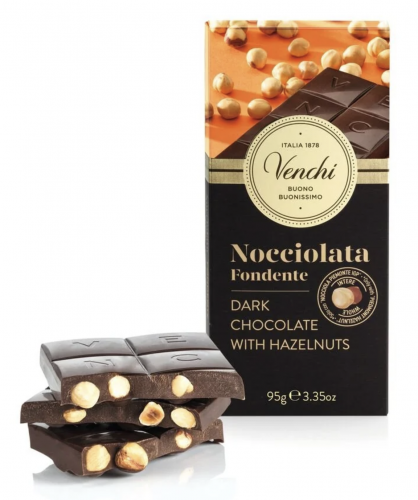 TAVOLETTA NOCCIOLATA FONDENTE 60%  95 GR