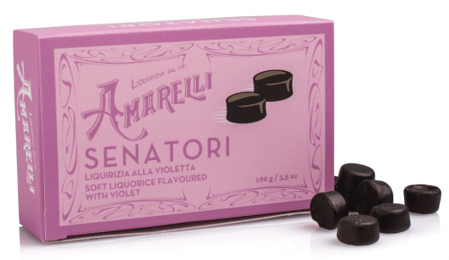 SENATORI DI LIQUIRIZIA ALLA VIOLETTA  60 GR