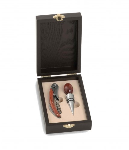 COFANETTO SET LEGNO 2 ACCESSORI