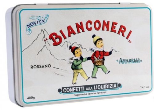 COFANETTO METALLO BIANCONERI/SASSOLINI 400 GR