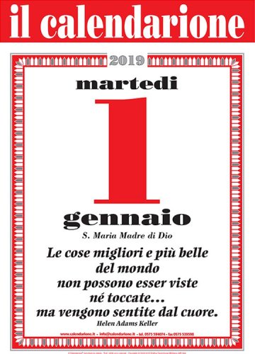IL CALENDARIONE 2019