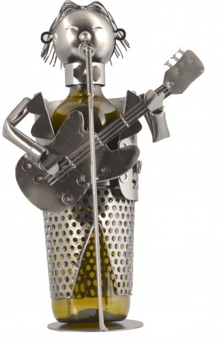 CANTANTE CON CHITARRA CLASSICA PORTA BOTTIGLIA