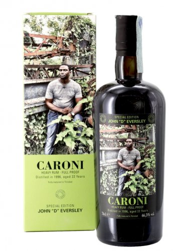 RUM CARONI EMPLOYEES JOHN D EVERSLEY 1996 22 Y 700 ML