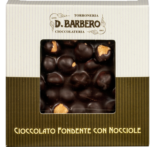 CIOCCOLATO FONDENTE CON NOCCIOLE GR 120