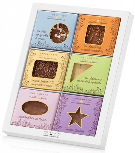 DEGUSTAZIONE SEI MINI TAVOLETTE CIOCCOLATO 40 GR