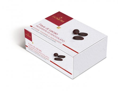 FAVE DI CACAO INTERE RICOPERTE DI CIOCCOLATO TOSTATE E SGUSCIATE 100 GR