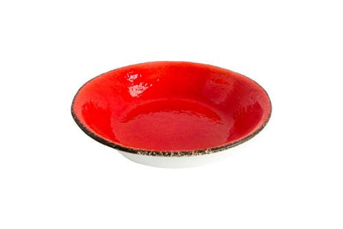 PRETA ROSSO PIATTO FONDO 21 CM