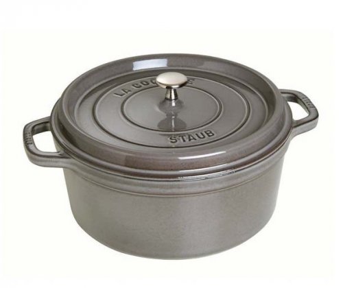 COCOTTE ROTONDA GRIGIO GRAFITE 28 CM
