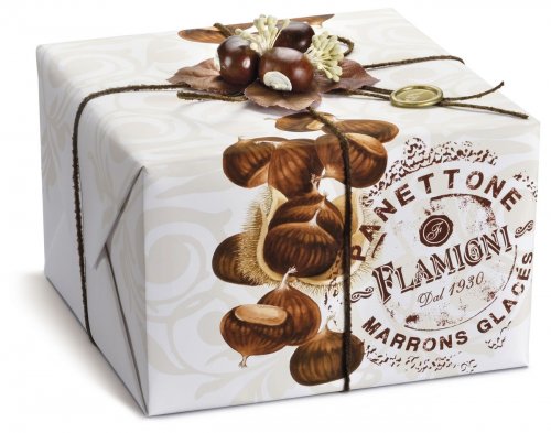 PANETTONE MARRONS GLACES PACCHETTO L/RUSTICA 1000 GR