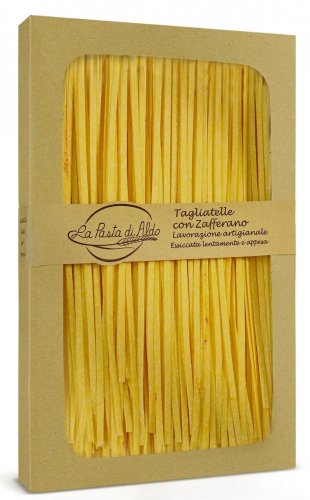 TAGLIATELLE CON ZAFFERANO PASTA SECCA ALL' UOVO GR 250