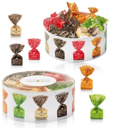 CONFEZIONE 'RONDO' CON TARTUFI ASSORTITI 350 GR
