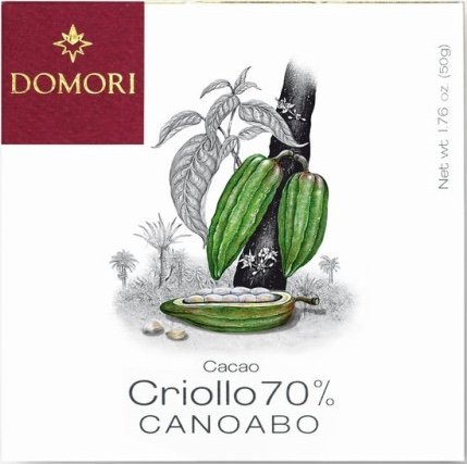 TAVOLETTA CACAO CRIOLLO CANOABO 70% 50 GR