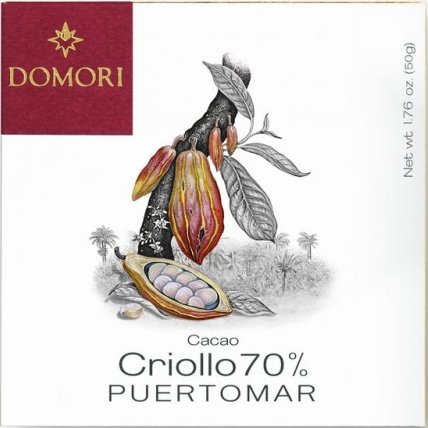 TAVOLETTA CACAO CRIOLLO PUERTOMAR 70% 50 GR