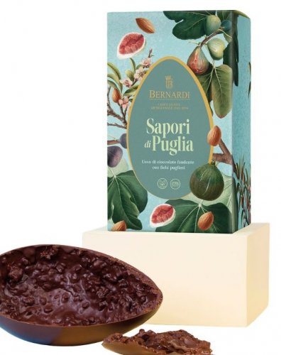 UOVO CIOCCOLATO FONDENTE CON FICHI 350 GR